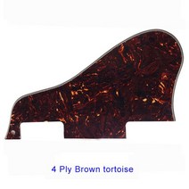 Xinyue 커스텀 기타 Pickgaurd For One Hole ES 335 숏 재즈 Archtop 픽크 가드 스크래치 플레이트, [12] 4 Ply brown tortoise