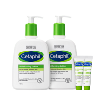 세타필 모이스춰라이징 대용량 저자극 고보습 로션 473ml 2개+크림 14g 2개, 01.로션 473ml 2개