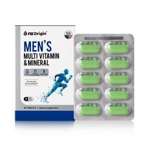 배송비무료 엔젯오리진 맨즈 멀티비타민 앤 미네랄 1 450mg x 60정 1통 남성종합영양 [561981]