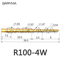 P00-A2 P00-B P00-LM R00-2W 스프링 프로브 포고 핀, 15 R00-4W