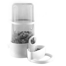 40# Hot Sale Large Capacity Automatic Pet Hamster Feeder Cage Water Dispenser Drinker Feeding Bowl H, 01 Transparent