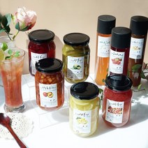 첨가물없는 수제과일청 500g 자두청 모과청 청귤청 레몬청 천도복숭아청 복숭아청 레몬생강청 자몽청 오렌지청 생강청 망고청 백향과청 약도라지배청 매실청 오미자청 생강착즙청 선물포장, 생강착즙청 500g