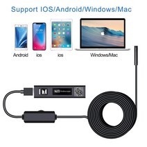 리지드내시경 카메라내시경 카메라 무선 2.0 MP HD Borescope 리지드 스네이크 케이블 IOS iPhone Android, 02 hard cable_04 2M_01 8mm