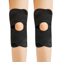 아미성 6세대 무릎보호대, XL-블랙 2개