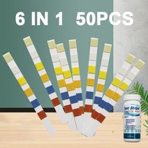 PH측정기 3 in 1 염소 ph 테스트 스트립 스파 수영장 물 테스터 종이 잔류 염소 ph 값 알칼리도 경도 테스트 스트립, 1에서 6