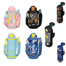 THERMOS 써모스 보온병 텀블러 8종 600ml 800ml 1L 원터치 대용량 물병, 오렌지블랙, 600mL
