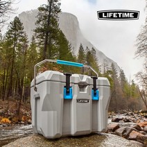 라이프타임 낚시 캠핑 아이스박스 쿨러 55QT(52L)/28쿼트(26.5L) 차량용 대용량 대형 아이스 하드 쿨러 최대 7일/5일의 얼음 보존, 28QT (26.5L), 그레이