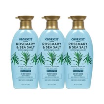 (신제품) 오가니스트 로즈마리&씨솔트+미셀라 샴푸, 3개, 500ml