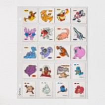 하이하바 포토카드 속지 27종 3공 바인더 미니포카북 사진앨범 스크랩북 씰스티커 엽서 월팸 인스 유희왕카드 띠부띠부씰 굿즈보관 띠부북, 20포켓(20칸) 10매