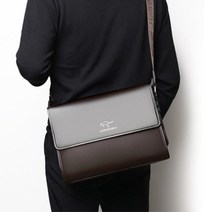 남성 교회 예배용 성경 수납 가죽 옆 가방 50대아빠가방 50대남자가방 여행보조가방 아빠크로스백 아빠선물