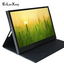 did모니터 전자메뉴판 13.3 인치 1920x1080 IPS FHD LCD 화면 HDMI USB 입력 얇은 게임용 휴대용 모니터, [01] Black, [03] 미국 플매트 카펫 러그, 01 Black_03 미국 플러그