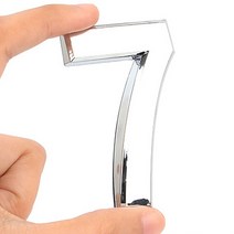 아크릴스카시 셀프간판 입체숫자 은색 7 70mm, 기본