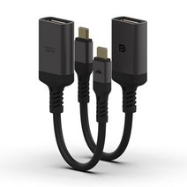 C타입 to DP 1.4 8K DisplayPort 어댑터 케이블, C타입toDP어댑터-메탈블랙
