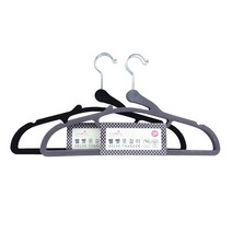 벨벳옷걸이 3P 논슬립옷걸이 미끄럼방지옷걸이 논슬립 옷걸이 의류보관 벨벳, 그레이