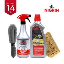 니그린 스피드케어 세트 투인원 카샴푸 휠클리너 세차스펀지 휠브러시 세차용품세트