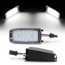 볼보 S60 S80 V70 XC70 XC90 OEM #9141853 용 사이드 미러 퍼들 라이트 모듈 아래 18SMD Canbus 오류 없음 화이트 SMD 2 개, White