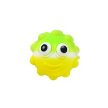 아기바운서 실리콘 3d 릴리프 압력 볼 눈 바운스 팝 컬러 아기 물고기 스마일 만화, 색상 1