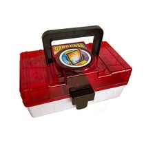 소프트홀릭 가오레 디스크 박스 케이스 보관함, 투명레드