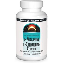 단백질파우더 프로틴 파우더 source naturals l-아르기닌 l-시트룰린 복합물 120정 1000 mg, 120개, 1팩