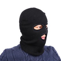 가을 겨울 풀페이스 커버 후드 남방풍 방한 보온 스키 오토바이 라이딩 스키 마스크, 세 구멍 [벨벳] 마스크, 평균 크기 탄성