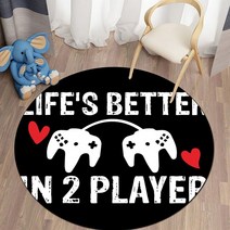 게이밍 의자 중역의자 고급 게임의자 사무실의자 PC방의자Game handle Round Carpet for Living Room Mat C, 09 9_04 120cm  diameter