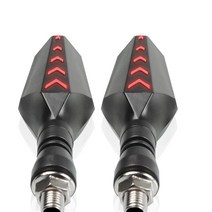 2PCS 오토바이 차례 신호 유니버설 LED IP68 미등 혼다 실버 윙 GT 400 600 ST1300 A TRANSALP, 02 red