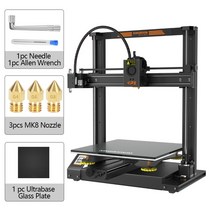 KINGROON3D 프린터 KP5L 타이탄 압출기 빠른 조립 금속 프레임 유리판 FDM 3D 인쇄 300x300x330mm 업그레이, 03 KP5L add 1GlassPlate