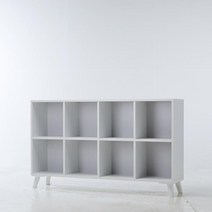 거실공부 낮은눈높이 2단 도서관책장 정리함 침식 LP, 오크