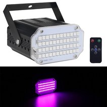 잔뽕축구화 인조잔디축구화 ALIEN 48 LED RGB UV 화이트 스트로브 조명 디스코 DJ 파티 휴일 크리스마스 음악 클럽 사운드 활성화 플래시 무대 효과