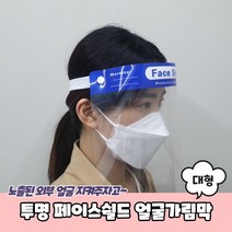 물놀이 워터밤 흠뻑쇼 투명 얼굴 페이스 쉴드 가드 대