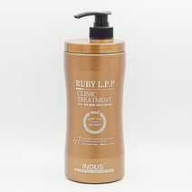 인더스 루비 LPP 클리닉 트리트먼트 1000g 극손상 헤어팩, 1000ml, 1개