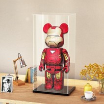 베어브릭 1000 아크릴 진열장 케이스 인테리어 장식장, 두꺼워진 블랙 베이스