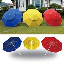 [튼튼] 평상 야외 마루 파라솔 원목 야외테이블 정자 실내평상, 파라솔-대형 녹색