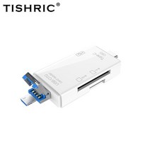 카드리더기 usb sd card TISHRIC-타입 C 카드 리더 OTG TF 마이크로 USB SD 어댑터 맥, 02 White