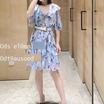 [예매형 마음에 들면 추가 구매] 봄 여름 중공업 보라색 그라데이션 프릴 레이어드 스커트
