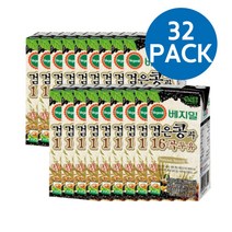 아침든든 베지밀 검은콩 16곡 두유 190ml 30+2개 (32팩) 단백질 검은콩두유 다이어트두유 잡곡 곡물두유 소이밀크 검은콩물 아기간식 어린이간식 건강간식 아침대용 식사대용, 본상품