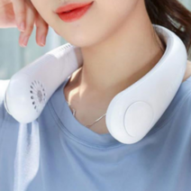 야외용 낚시 목에거는 날개없는 넥밴드 선풍기 목풍기, A206화이트