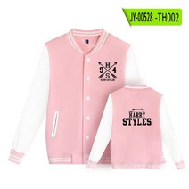 야구점퍼 남성해리 스타일 2022 봄 가을 남성 파일럿 바머 커플 야구 재킷 대학 대표팀 캐주얼 한국 핑크