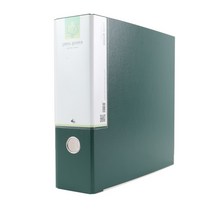 플러스샵 3공 D링 바인더 A4 세로형 6색상 합지 4종, 8cm, 그린
