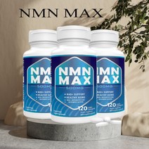 NMN MAX 500mg 120정 Non-GMO NO글루틴 비건 3Pack(미국직송 관부가세포함), 3개