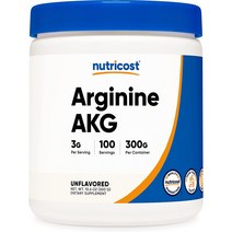 뉴트리코스트 Nutricost Arginine AKG 아르기닌 파우더 300g, 1개, 1