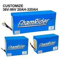 전기자전거배터리 자전거부품 맞춤형 배터리 36V 72V 96V 20AH 320AH 21700 48V 18650 셀 리튬 이온 배터리 팩 전기 자전거 전기 스쿠터용, Dullet