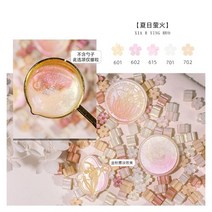 혼합 색상 반짝이 사쿠라 왁스 인감 스탬프 비즈 DIY 선물 봉투 결혼식 초대장 고대 도구 만들기 60 개, 07 No.2007