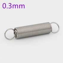 스프링 인장 압축 금형 토션 코일 와이어 스테인레스 스틸 장력 연장 외경 길이, 0.3mm 10개, 3mm, 40mm