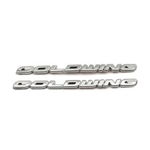 골드 윙 프론트 쇼크 데칼 3D 배터리 엠블럼 측면 페어링 스티커 로고 기호 혼다 goldwing GL1000 GL1100 GL1200 GL1500 GL1800, Silver, 1개
