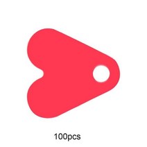 스피너 스푼 플라스틱 꼬리 낚시에 대 한 100pcs 낚시 미끼 붉은 심장 장식 조각 액세서리를, CHINA, 17MM_CHINA