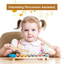 리듬 스틱 악기 핸드 손악기 1Pair Drum Sticks Smooth Portable Wooden Percussion Instrument Lightweigh, 한개옵션0