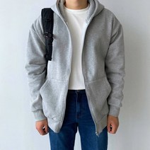 자체제작 끈없는 탄탄 오버핏 후드집업 레이어드 모자큰 얇은 기모없는 쭈리 후두집업