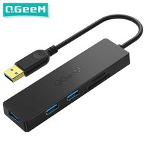QGEEM USB 허브 3.0 어댑터 카드 리더 XIAOMI 노트북 용 USB 분배기 MACBOOK PRO 2015 IMAC 5 포트 연장 케이블 PC 노트북 도크 용 멀티 USB, 1개, 러시아, 5 Ports 0.17m