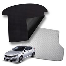 미로카매트 기아자동차 K5 고무 방수 차박 논슬립 트렁크매트 3타입, 스퀘어블랙, K5 하이브리드 (15년12월~18년), 기아